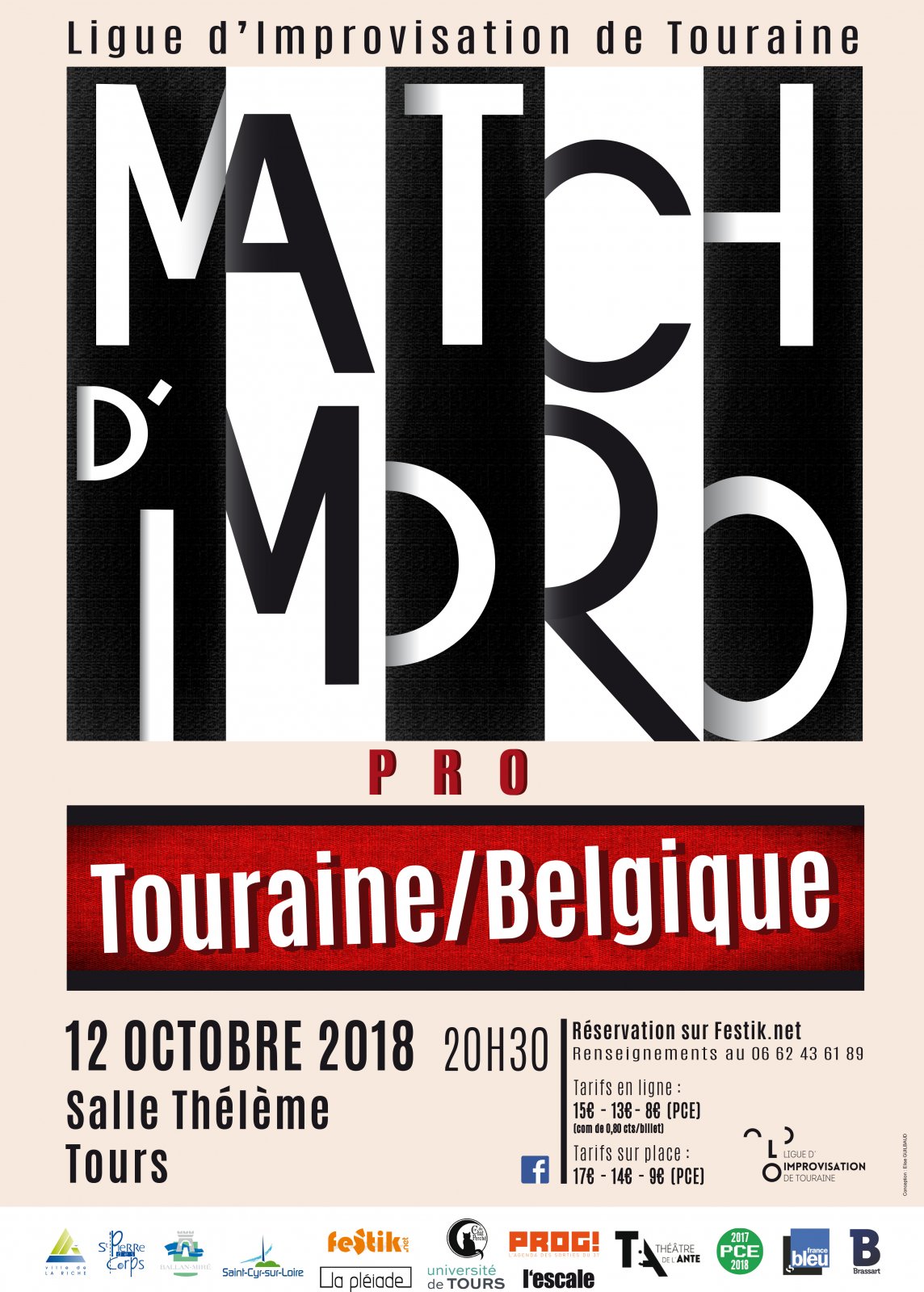 Match impro Tours Belgique octobre 2018