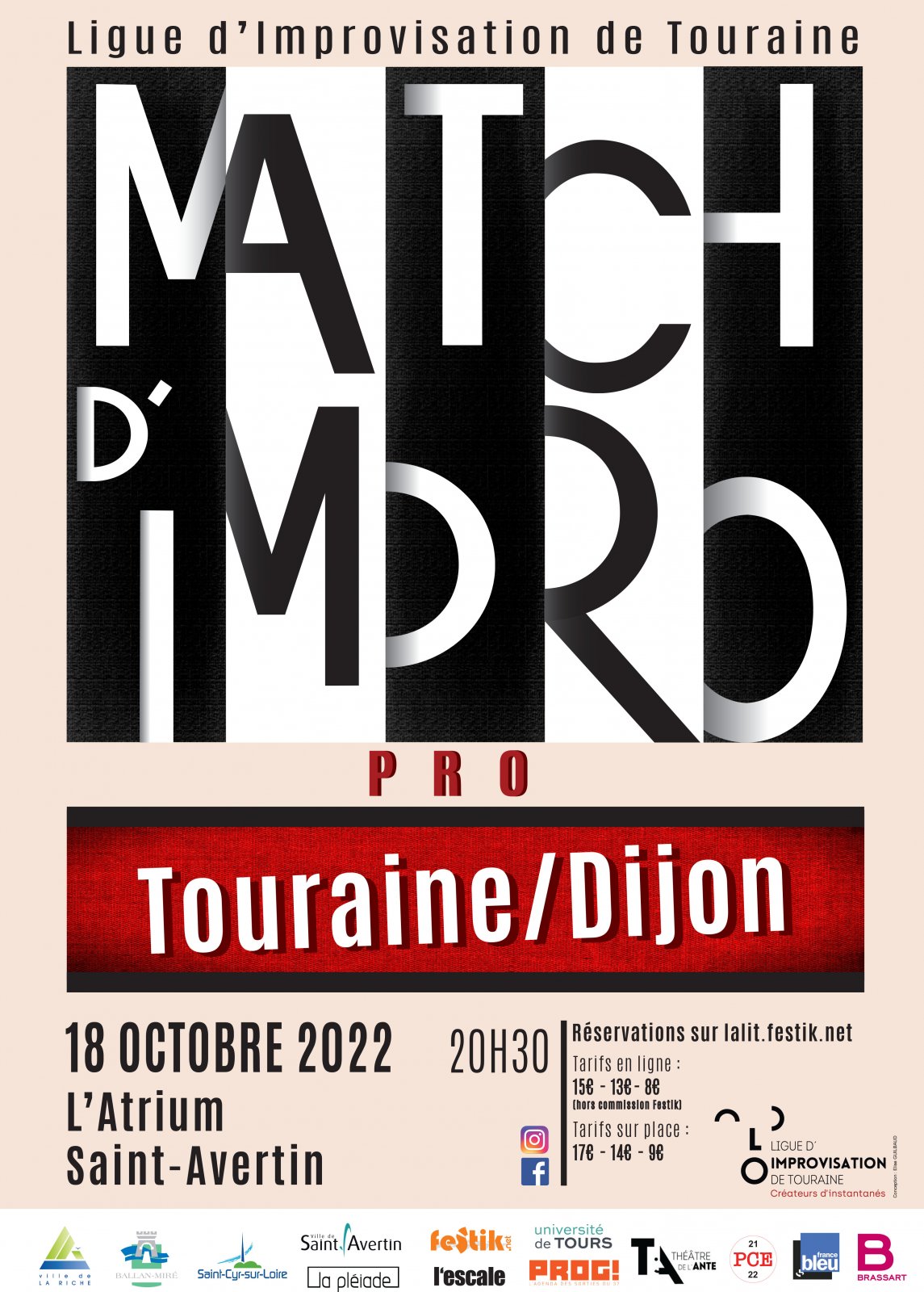 Affiche match pro lit-dijon 18/10/22