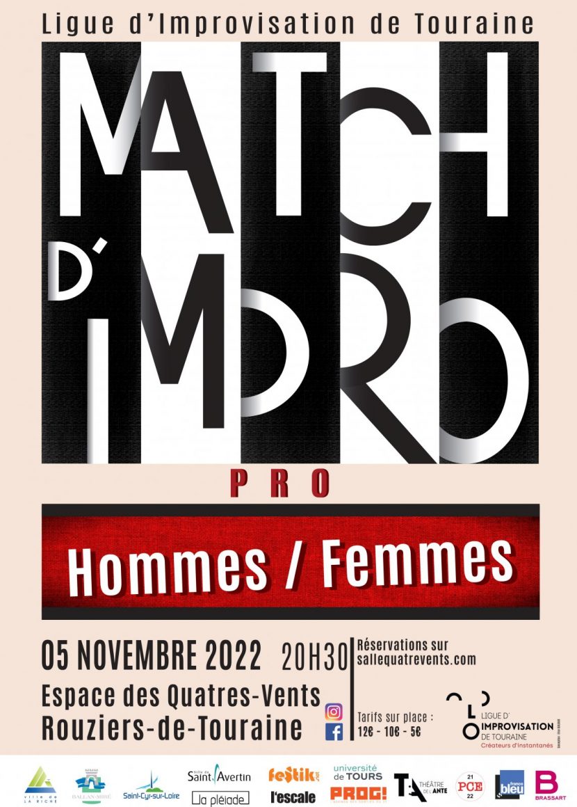 Affiche match 05/11/22 Rouziers H/F