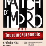 Affiche Match Impro Pro Touraine Grenoble 27/02/2024